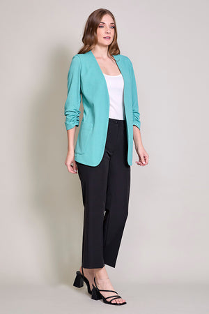 Saco ligero color menta con elevador en manga