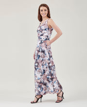 Cargar imagen en el visor de la galería, Maxi vestido elegante con estampado floral