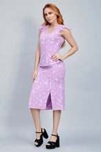 Cargar imagen en el visor de la galería, CONJUNTO COLOR LILA DE BLUSA Y FALDA MAXI