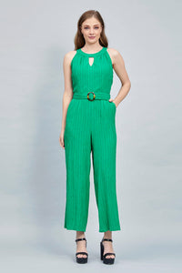 JUMPSUIT CASUAL TIPO HALTER COLOR VERDE