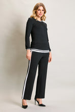 Cargar imagen en el visor de la galería, Conjunto casual color negro manga larga con pantalón