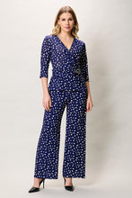 Cargar imagen en el visor de la galería, Jumpsuit casual color azul con pizado manga 3/4