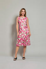 Cargar imagen en el visor de la galería, Vestido ligero casual sin manga color rosa con estampado