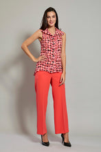 Cargar imagen en el visor de la galería, Conjunto casual de camisa sin manga con pantalón naranja