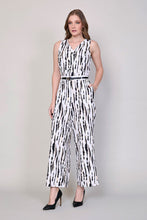 Cargar imagen en el visor de la galería, Jumpsuit casual sin manga color blanco con estampado
