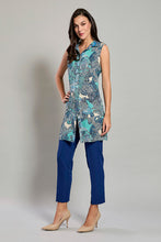 Cargar imagen en el visor de la galería, Conjunto de blusa con estampado bohemio y pantalón recto