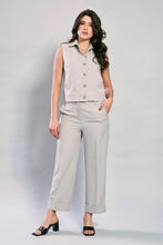 Cargar imagen en el visor de la galería, Conjunto formal de chaleco con pantalón color gris