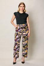 Cargar imagen en el visor de la galería, Pantalón bota amplia con estampado multicolor