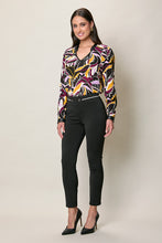 Cargar imagen en el visor de la galería, Pantalón corte ajustado color negro y pretina alta