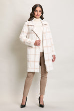 Cargar imagen en el visor de la galería, Abrigo largo color blanco con estampado