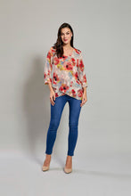 Cargar imagen en el visor de la galería, Blusa ligera estampado floral en tonos claros