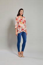 Cargar imagen en el visor de la galería, Blusa ligera estampado floral en tonos claros