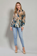 Cargar imagen en el visor de la galería, Blusa casual manga larga estampado multicolor