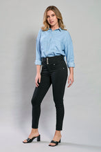 Cargar imagen en el visor de la galería, Camisa juvenil de mezclilla manga larga