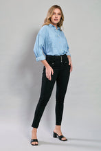 Cargar imagen en el visor de la galería, Camisa juvenil de mezclilla manga larga
