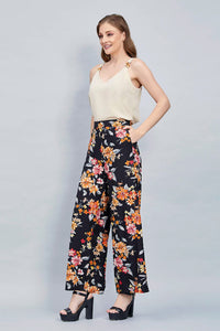 CONJUNTO JR DE TOP CON PANTALON AMPLIO ESTAMPADO