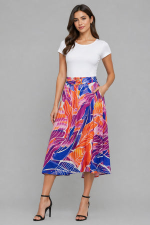 KD589 FALDA SEMI CIRCULAR KAREN KEIN