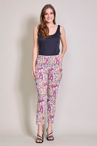 Leggings estampado con pretina alta y bolsillos