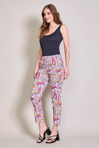 Leggings estampado con pretina alta y bolsillos