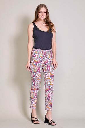 Leggings estampado con pretina alta y bolsillos