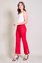 Cargar imagen en el visor de la galería, Leggings elegante color rojo con detalle