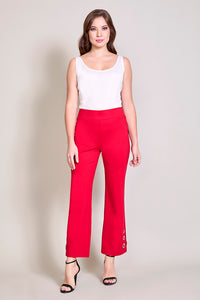 Leggings elegante color rojo con detalle