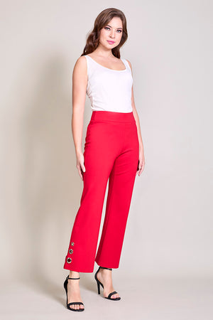 Leggings elegante color rojo con detalle