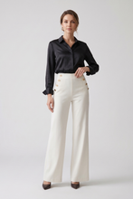 Cargar imagen en el visor de la galería, Leggins elegante de pretina alta color blanco