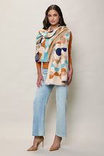 Cargar imagen en el visor de la galería, Bufanda elegante multicolor con estampado geométrico