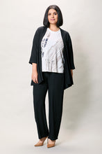 Cargar imagen en el visor de la galería, Conjunto plus de blusa estampada con ensamble y pantalón