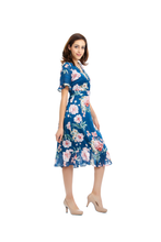 Cargar imagen en el visor de la galería, 22310 MAXI VESTIDO KAREN KEIN